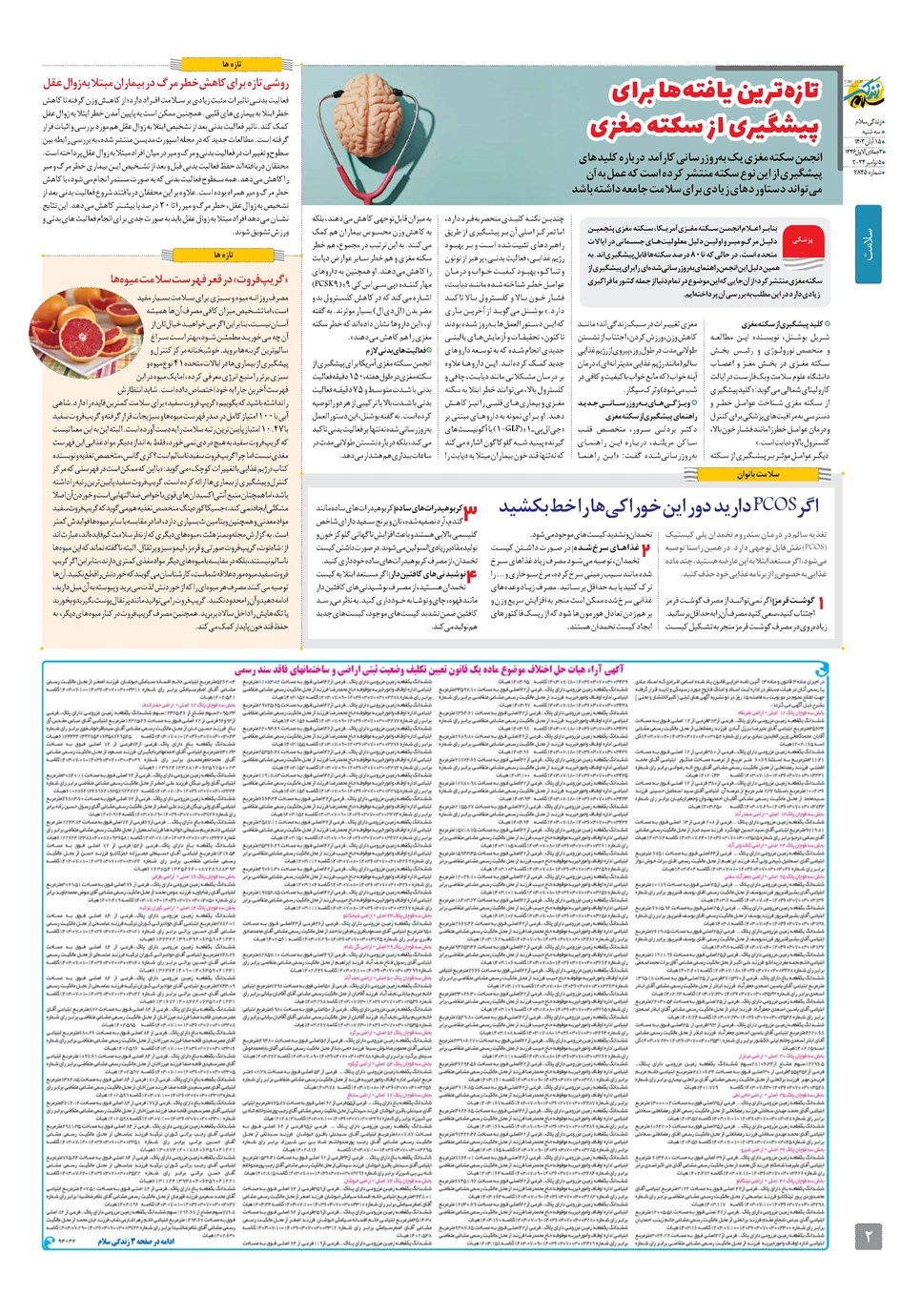 روزنامه تاریخ ۱۵ آبان ۱۴۰۳