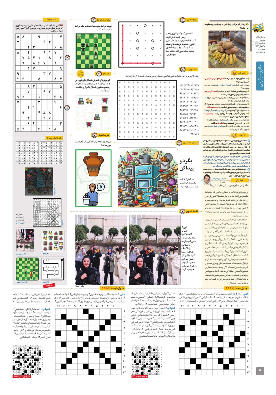 روزنامه تاریخ ۲۰ بهمن ۱۴۰۳