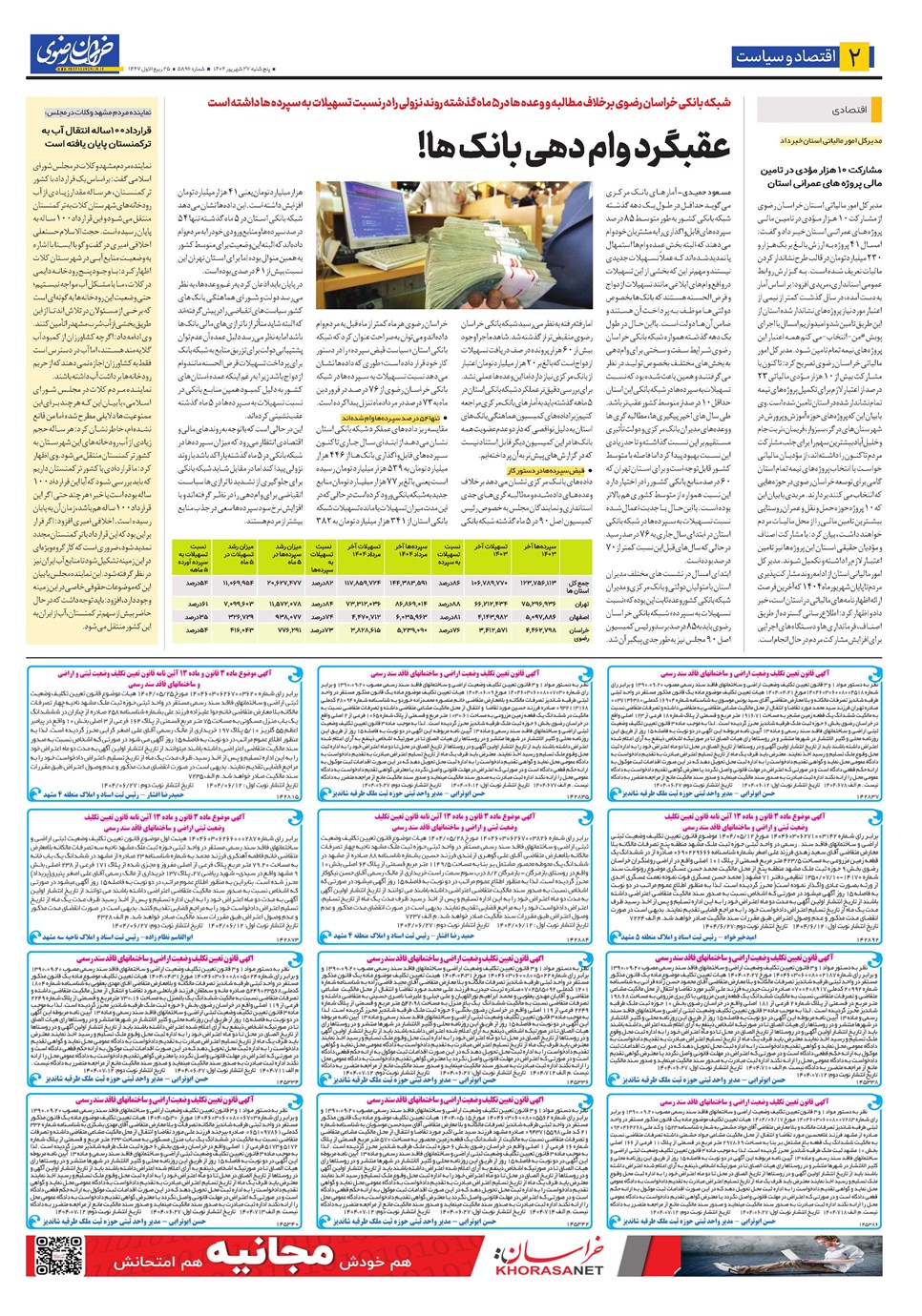 روزنامه تاریخ ۲۸ شهریور ۱۴۰۴