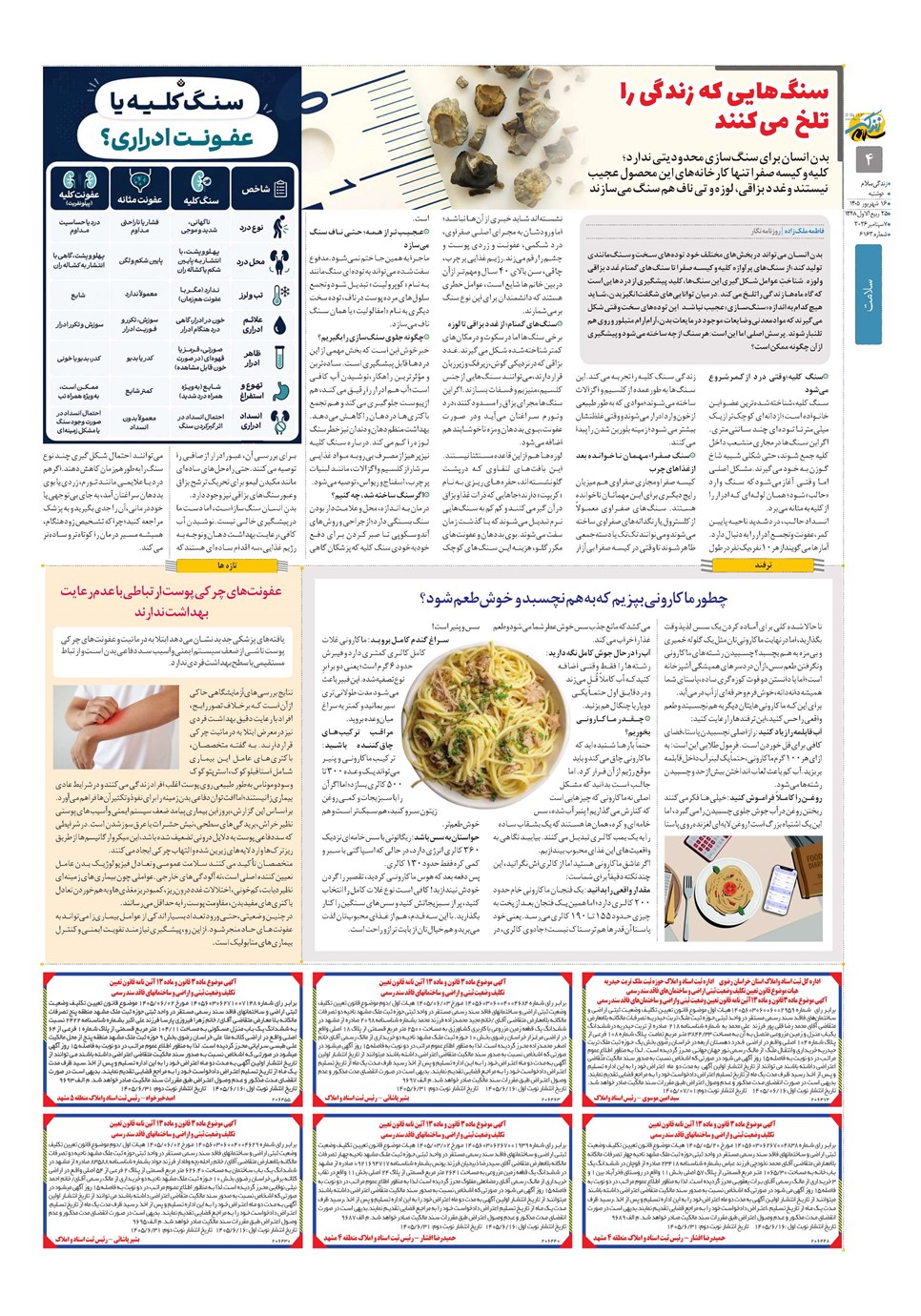 روزنامه تاریخ ۱۶ شهریور ۱۴۰۵